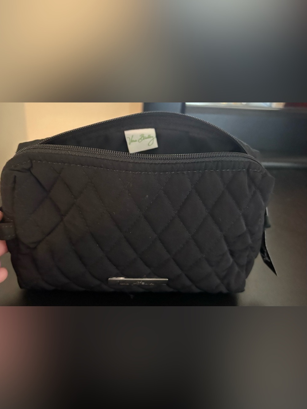 Vera Bradley quilted cosmetic bag